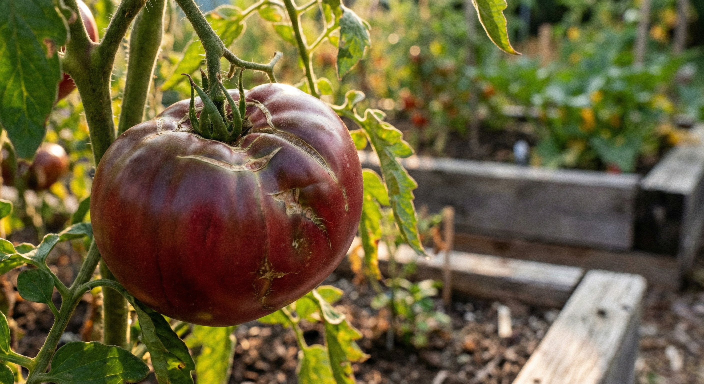 Cherokee Purple heirloom tomato