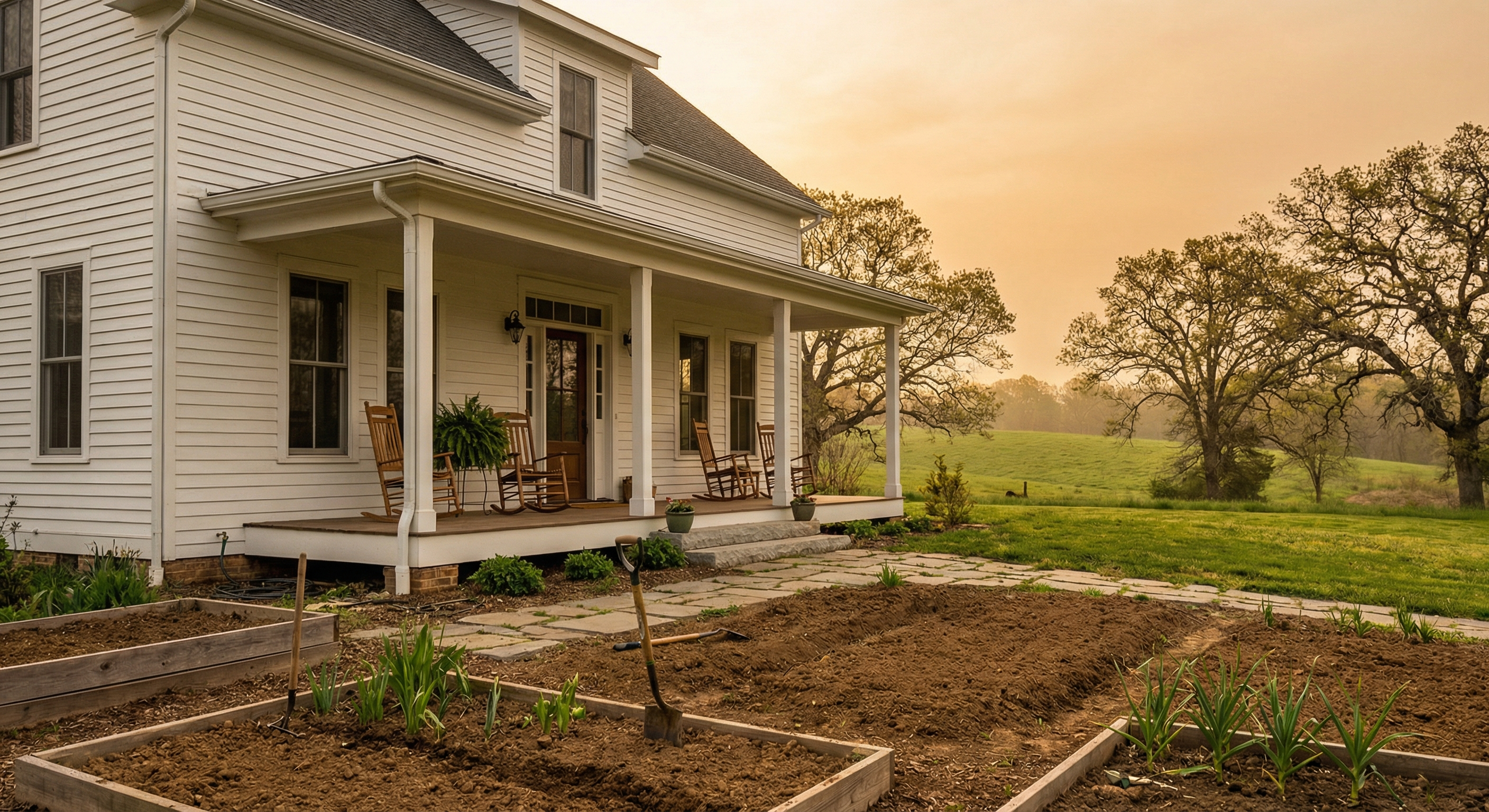 A welcoming Kentucky farmhouse